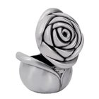 Luxyry Zinc Alloy Rose Ring box by nickel plating Co Velvet Lower for wedding gifts