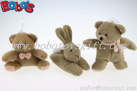 4" Sitting Style Stuffed Kids Toy Teddy Bear With Bowknot