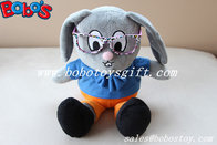 Stuffed Rabbit Toy Customized Made Mr Rabbit Toy With Glass