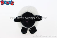 4" Mini Size Custom Stuffed White Sheep With Embroidery Client's Logo