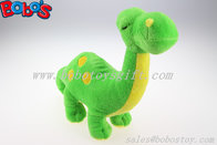 Cuddly Stuffed Green Baby Dinosaur Animal With Embroidery Body