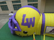 inflatable football helmet entrance inflatable tunnel for sale