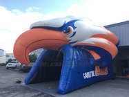 Outdoor kids N adults blow up inflatable football helmet tunnel with bubble design from Sino Inflatables