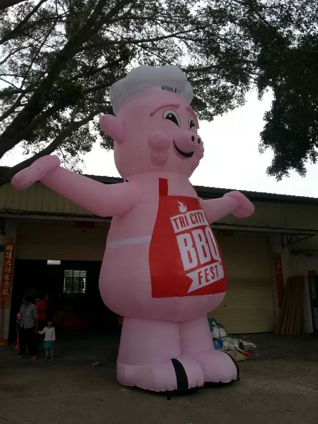 Advertising Inflatable Model with pig chief cooking model