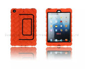 Plastic cases for iPad mini,Air Antiskid tread,with support,PC+TPU,colors,anti-shock,two-in-one