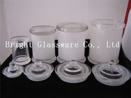 top popular different size glass candle jars with lid in stock