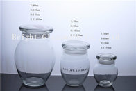 high quality clear glass candle jar