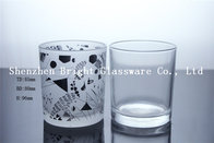 Custom Logo Glass Candle Holder, Glass cup