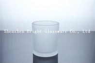 Clear glass cup, glass candle holder for decor