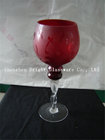 Romantic Hurricane glass for wedding decoration, glass goblet