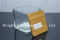 square Candle Jar Lids, Wooden lid