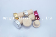 custom bottle wooden cork lid with emboss logo sale