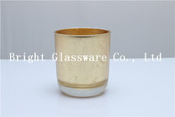 prefect design electroplated rose gold glass candle holder