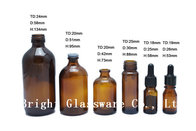 Brown Glass Oil Bottle with lid, medicine bottle cheap