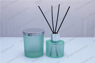 Eco-friendly spray color reed diffuser bottle with gold lid and reed sticks cheap