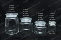 a series of the glass jar with lid, glass candle jar wholesale