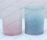 wedding decoration frosted colored glass candle holder