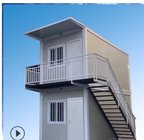 Movable Light Steel Villa , Two Storey Light Gauge Steel House Short Period Quick Paid