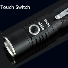 China Black Aluminum Alloy 10W High Power CREE XML2 LED Flashlight 5 Modes Handheld Clip LED Lanternas for Outdoor Camping supplier