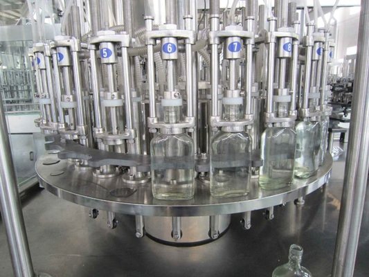 China Negative pressure glass wine bottling plants / wine filling machine / wine bottle filler supplier