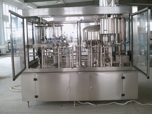 China whisky wine filling machine with glass bottle 3-in-1, alcohol drinks supplier