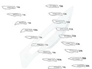 Disposable sterile surgical blades all sizes