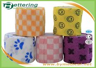 Printed Veterinary elastic Non Woven Cohesive Bandage with various patterns available