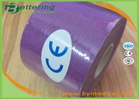 Kinesiology Tape 5cm*5m cotton adhesive elastic tape for sporter purple colour