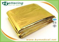 High Quality Waterproof Outdoor Emergency Survival Foil Thermal First Aid Rescue Blanket 160x210cm Golden/Silver colour