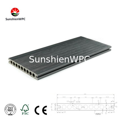 Sunshien WPC factory colorful waterproof WPC decking board,145*22mm wpc decking best