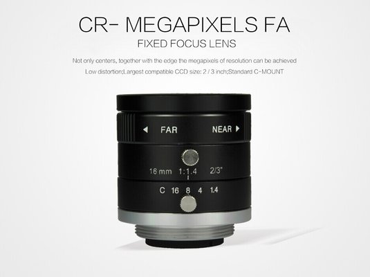 China Ultra - Low Distortion Optical Lenses , Portable High Definition Fixed Focus Lens supplier