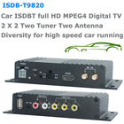 ISDB-T9820 Car ISDB-T Two tuner Two Antenna HD MPEG4 TV receiver for Brazil Peru Chile Costa Rica
