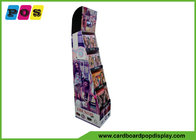 Free Standing Corrugated Display Stand , 7 Inch LCD Screen Cardboard Shop Display For DIY Knitting FL169