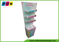 Floor Standing Cardboard Pop Displays Equip Three Shelves For Kids Cosmetics FL197
