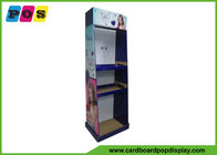 Foldable Eye Catching Cardboard Pop Displays With Three Shelves And Pegs HD023