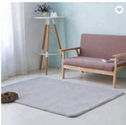 Gray/White Soft fluffy Rabbit Faux Fur rug for Bedroom Living Kids Room