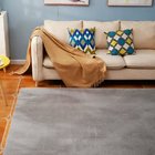 Warm winter very soft high quality fur gray color faux rabbit hair carpet area rug for home living room kids room