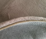 Home decor grey luxury shaggy 100% polyester faux rabbit fur rug