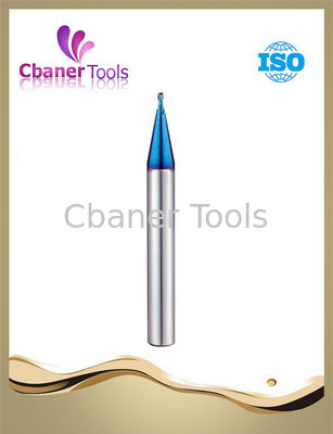 China HRC65 Carbide Micro small end mills with Bule Nano Coating