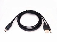 NEW Audio C-35USB 5 Ft USB 5 Volt Charging/Aux Minidin To 3.5mm Audio Cable