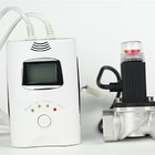 Gas detector with LED display and shut off valve to monitor natural gas leak indoor