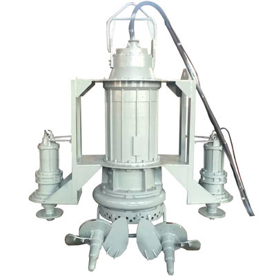 China High Chrome electric submersible sand dredge slurry pump with agitator supplier