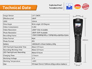 16MP Video camera/recorder and a rechargeable flashlight all-in-one, Suitable for security patrols,police,railway.