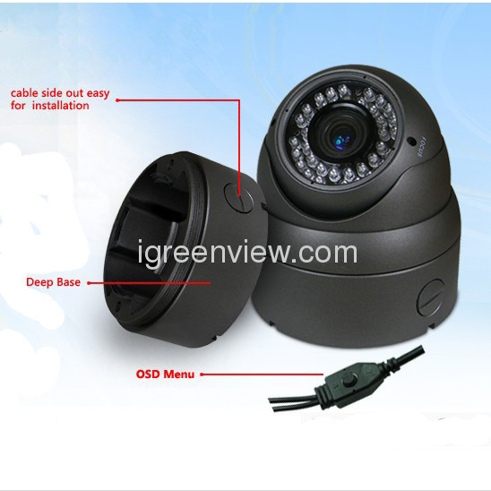 Deep Base Security Dome Camera with 5mm x 36 Pieces LEDs
