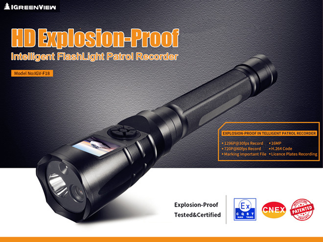 16MP Flashlight Camera support GPS,WIFI,128G Card,with 1.5" LCD Display,Suitable for security patrols,police,railway ect