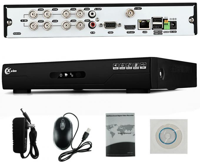 8 Channel CCTV DVR Kit Waterproof CCTV Camera 24 LEDs Home Security Camera Kits