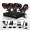 cheap CCTV DVR Video Surveillance System For Home 600TVL IR 4 Camera CCTV KIT
