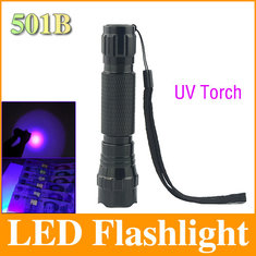 China WF501B CREE Ultraviolet Single UV Chip Led Flashlight/Torch 365NM Pet Urine Detector/Money supplier