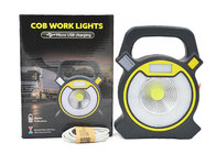 3 Light Source COB Portable Spotlight USB Rechargeable 6 Modes for Outdoor Work