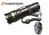 1000LMs CREE XM-L T6 Zoom LED Flashlight with Clip for Outdoor Night Ride, Walk